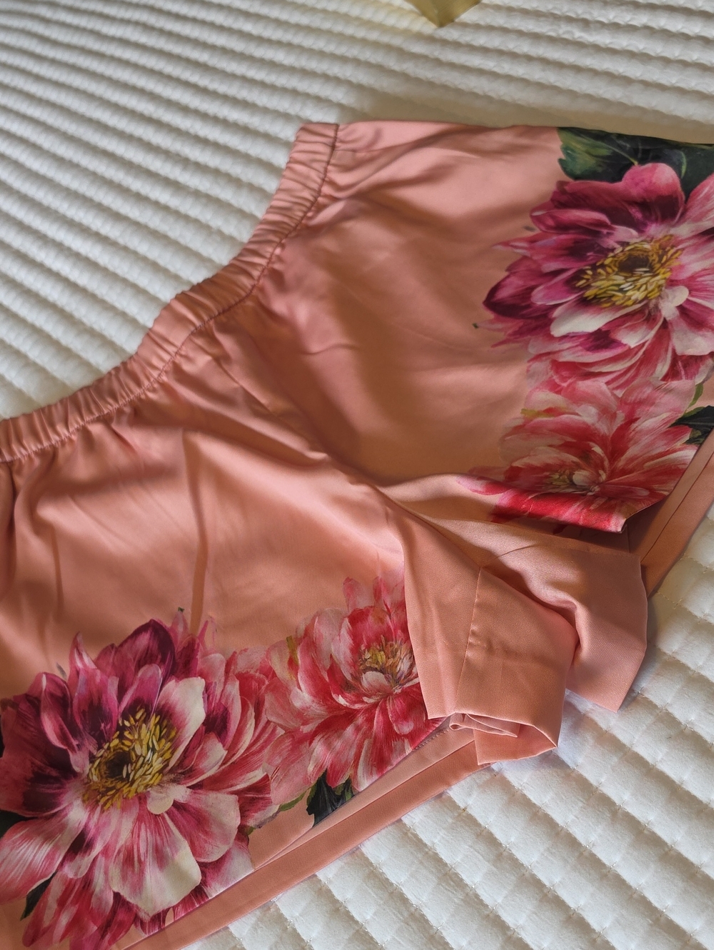 Express Pink Satin Elastic Waist Shorts